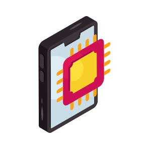 Mobile Processor, Mobile Chip, Mobile Cpu, Mobile Technology, Mobile Microprocessor, icon
