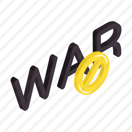 No War, War Stop, War Not Allowed, War Prohibition, War Restriction preview