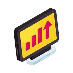 Online Data Analytics, Infographic, Statistics, Online Chart, Online Graph icon