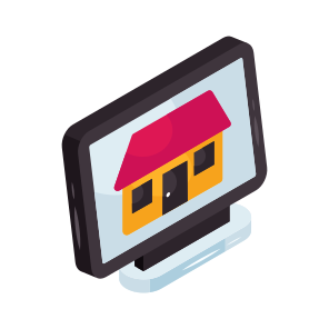 Online Home, Online House, Homestead, Accomodation, Residence icon