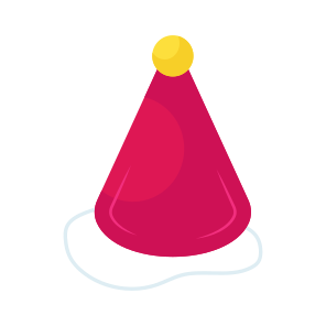 Party Cap, Party Hat, Headwear, Headgear, Headpiece icon