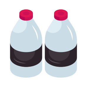 Milk Bottles, Milk Containers, Dairy Bottles, Glass Bottles, Preserved Milk icon