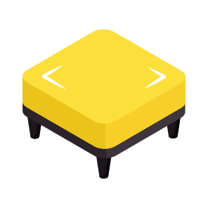 Ottoman, Seat, Sitting, Backless Chair, Furniture icon