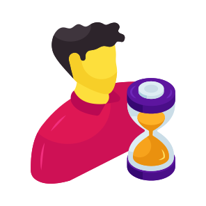 Punctual Employee, Employee Time, Working Hours, Punctuality, Personal Time, icon