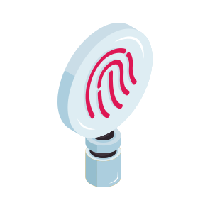 Search Fingerprint, Search Thumbprint, Biometric, Biometry, Thumbprint Analysis icon