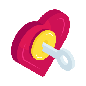 Secret Love, Affection, Secure Love, Romance, Passion icon