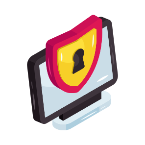 System Security, System Protection, Secure System, Laptop Security, Laptop Protection, icon