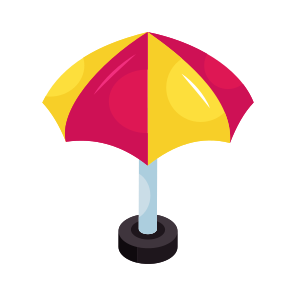 Umbrella, Canopy, Sunshade, Rainshade, Bumbershoot, icon