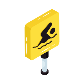 Water Safety Sign, Roadboard, Signboard, Guideboard, Fingerboard, icon
