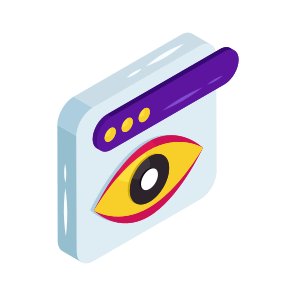 Web Monitoring, Web Visualization, Web Inspection, Online Vision, Online Monitoring, icon