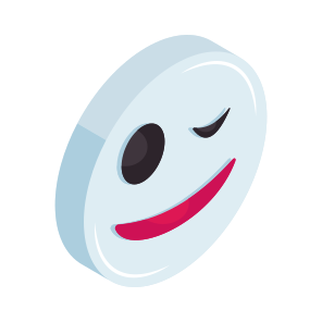 Wink Eye Emoji, Emoticon, Emotag, Expression, Smiley icon