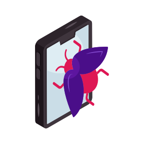 Mobile Bug, Mobile Virus, Infected Mobile, Infected Phone, Mobile Malware, icon
