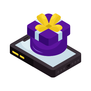 Mobile Gift, Online Gift, Online Present, Mobile Present, Giftbox icon
