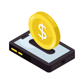 Mobile Money, Mobile Investment, Online Money, Online Cash, Online Economy icon
