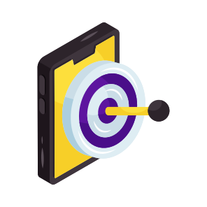 Mobile Target, Mobile Goal, Phone Target, Online Goal, Mobile Aim, icon