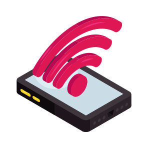 Mobile Wifi, Mobile Internet, Wireless Connection, Broadband Network, Mobile Signals, icon