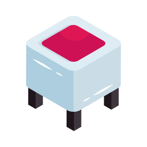 Ottoman, Seat, Sitting, Backless Chair, Furniture icon