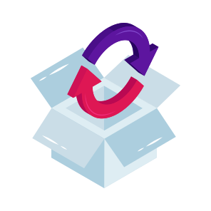 Parcel Update, Parcel Refresh, Package Update, Package Refresh, Cardboard icon