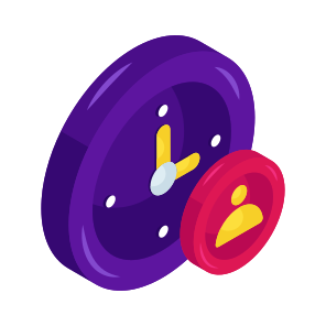 Punctual Employee, Employee Time, Working Hours, Punctuality, Personal Time, icon