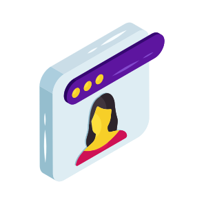 Web Profile, Web Account, Online Profile, Online Account, Website Profile icon