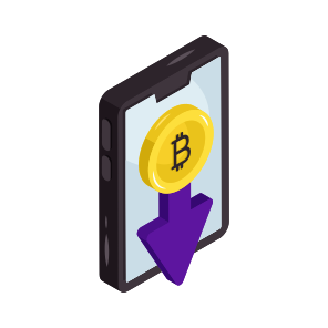 Mobile Bitcoin, Mobile Cryptocurrency, Crypto, Btc, Digital Currency icon
