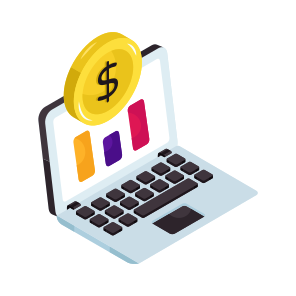 Money Graph, Data Analytics, Infographic, Statistics, Financial Chart icon