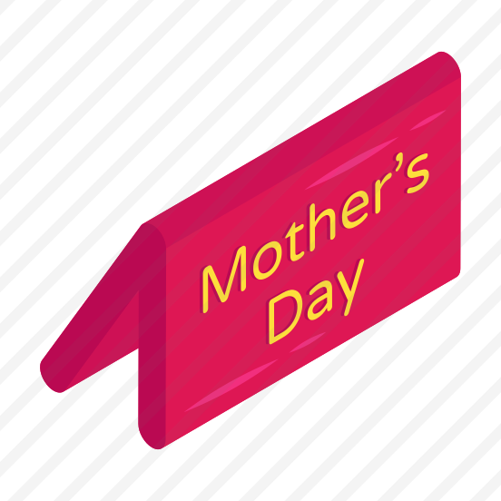 Mother's Day Banner, Mother's Day Sign, Mother's Day Symbol, Mother's Day Event, Mother's Day Ensign preview