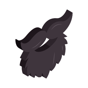Mustache Prop, Booth Prop, Moustache Mask, Face Mask, Mustache And Beard icon
