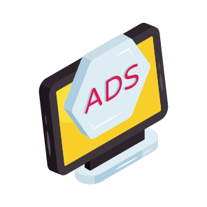 Online Ad, Ad, Advertisement, Internet Ad, Digital Ad icon