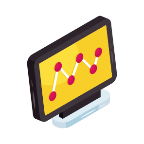 Online Data Analytics, Infographic, Statistics, Polyline Chart, Polyline Graph icon
