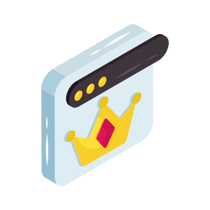 Premium Website, King Webpage, King Web, Online Crown, King Website icon