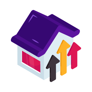 Real Estate Value, Home Value, House Value, Property Value, Home Growth icon