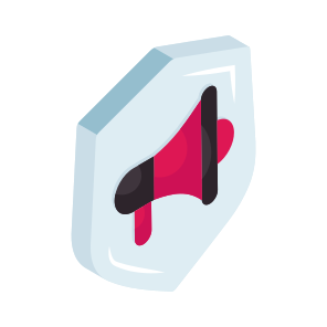 Secure Marketing, Marketing Security, Marketing Protection, Marketing Safety, Promotion Security icon