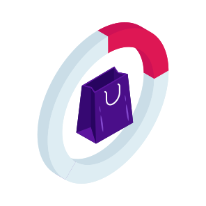 Shopping Data, Shopping Analytics, Infographic, Statistics, Shopping Chart icon