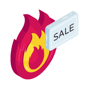 Shopping Discount, Shopping Sale, Flash Sale, Hot Sale, Commerce icon