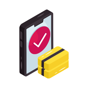 Verified Phone, Verified Mobile, Approved Phone, Approved Mobile, Verified Smartphone icon