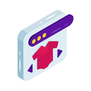Web Shopping, Eshopping, Ecommerce, Shopping Website, Buy Shirt Online icon