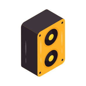 Woofer, Music Speaker, Subwoofer, Music Equipment, Music Instrument icon