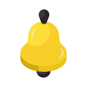 Bell, Alarm, Notification, Gong, Sound icon