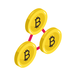 Bitcoin Chain, Cryptocurrency, Crypto, Blockchain, Digital Currency icon
