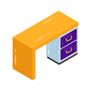 Computer Table, Computer Desk, Tabletop, Furniture, Household Accessory icon