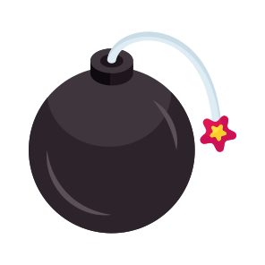 Cyber Bomb, Cyber Attack, Bombshell, Dynamite, Explosive Material icon