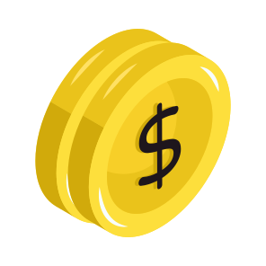 Dollar Coins, Cash Coins, Money Coins, Currency Coins, Finance icon