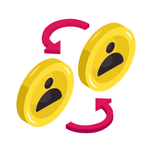 Employee Exchange, Employee Turnover, Employee Replacement, User Replacement, User Turnover icon