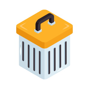 Garbage Bin, Waste Bin, Dustbin, Garbage Can, Trash Bin icon