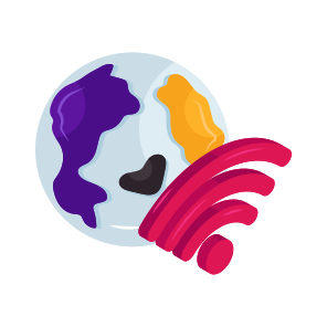 Global Wifi, Global Internet, Wireless Network, Broadband Connection, Global Signals icon