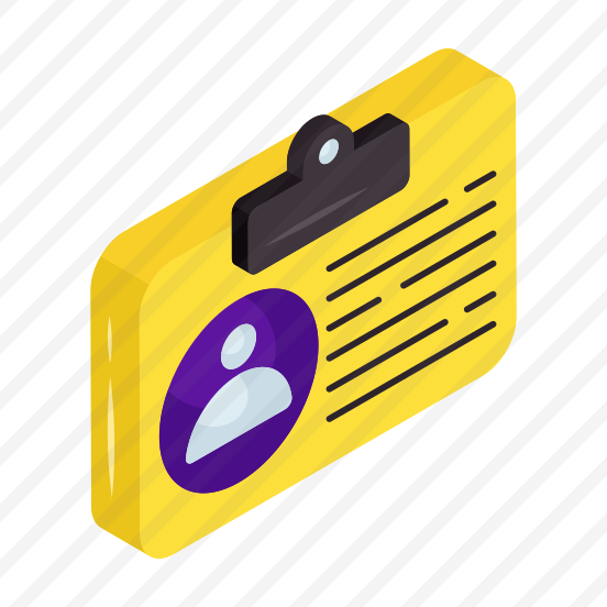 Id Card, Identification Card, Identity Card, I'd Badge, Membership Card preview