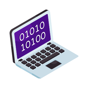 Binary Data, Binary Code, Digital Code, Online Coding, Numeric Code, icon