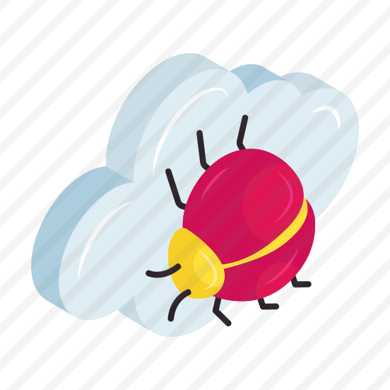 Cloud Bug, Cloud Virus, Cloud Malware, Infected Cloud, Cloud Technology preview