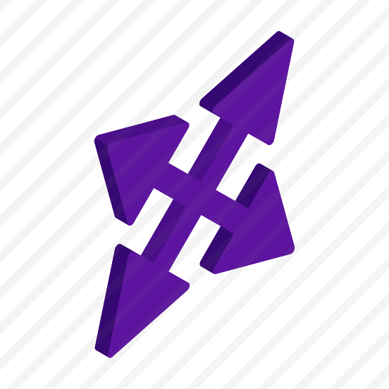 Directional Arrow, Navigational Arrow, Arrowhead, Pointing Arrow, Four Direction Arrows preview